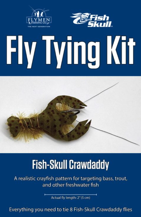 Flymen Fishing Fish Skull Crawdaddy Fly Tying Ki